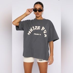 White Fox Project 5 Oversized Tee - Volcanic